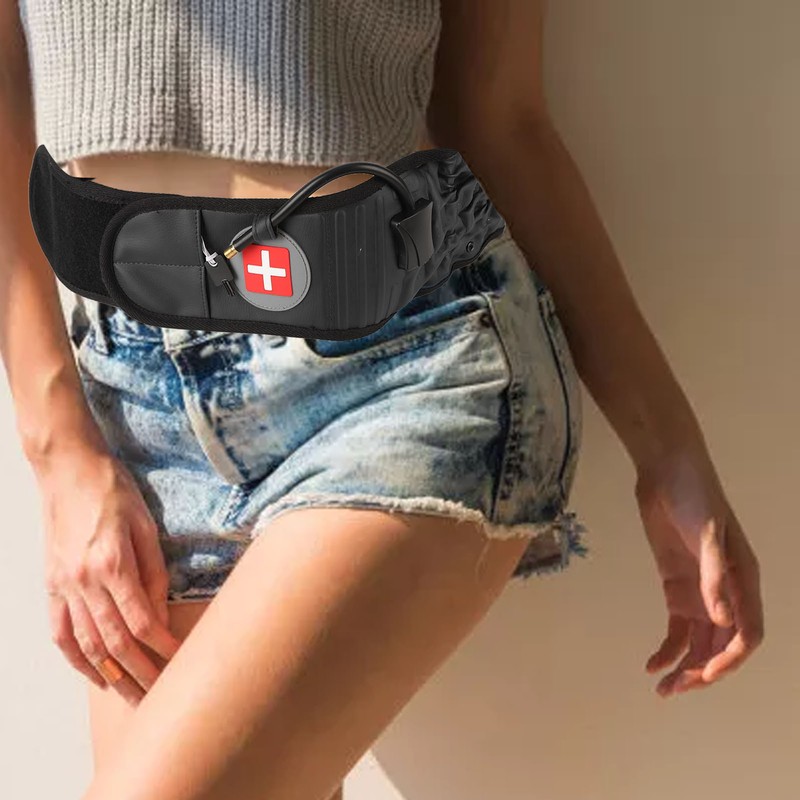 Lumbar Traction Belt Inflatable Reduce Pressure Lower Back Support Brace
