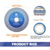 Diamond Porcelain Tile Saw Blade - BRSCHNITT 2pcs 4.5" Super