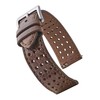 ALPINE Soft and Smooth Genuine Perforated Leather Watch Strap -