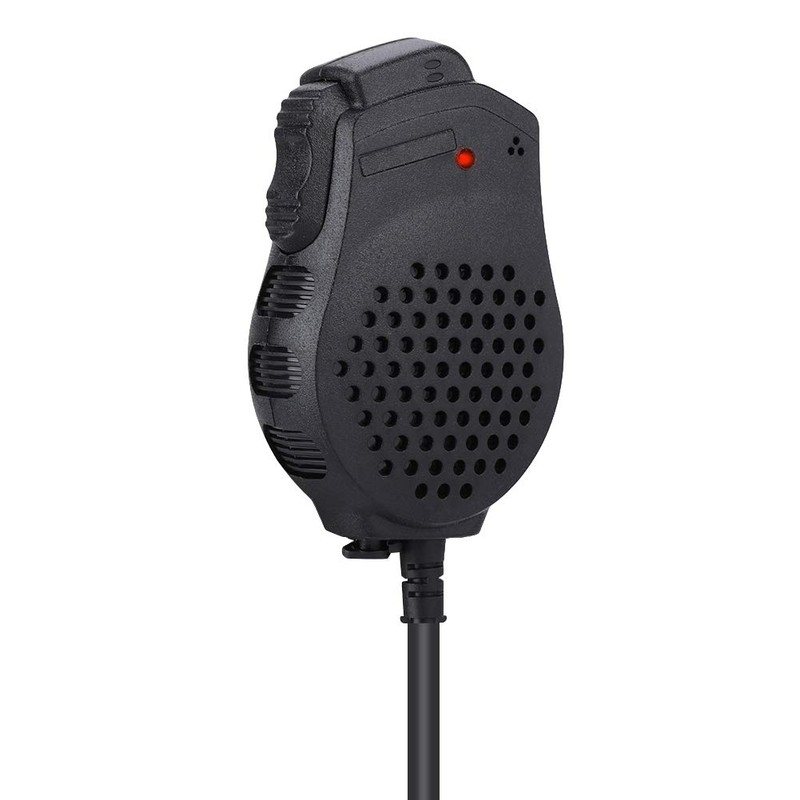 Walkie Talkie Speaker Microphone, Dual PTT Handheld Shoulder 2-Way Radio