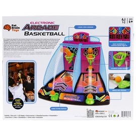 Fat Brain Toys Electronic Arcade Basketball Hyper Neon Games for Ages 6 to 8