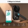 Smart WiFi Door Lock with Handle: SMONET Keyless Entry Lock
