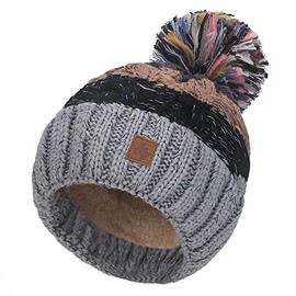 Woolly Worm Winter Lolly Style Beanie Hat with Ponpon Women Men Hat Fashion Ski Snowboard Morefazltd (TM), Jagger 7