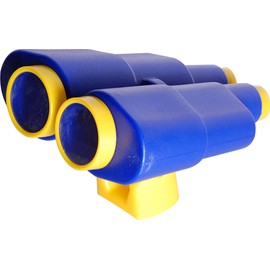 OTITU - Plastic Binoculars without Optical Magnification Playground for Children Garden Outdoor Child Binoculars for Playing Blue