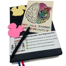 ADHD Organization Planner for Adults: The 6 Month Undated Weekly and Daily Schedule Organizer for Neurodivergent Individuals, Enhancing Focus, and Productivity for ADD and Disorganized People