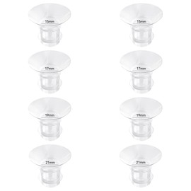 Vcekract Flange Inserts 15/17/19/21mm 8PCS, Compatible with TSRETE, Medela, Momcozy S9/S9Pro/S12/S12Pro Wearable Breast Pump, Reduce 24mm Tunnel Down to Correct Size