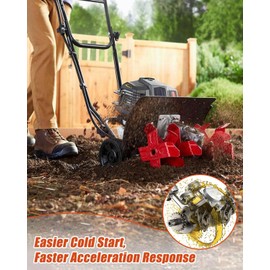 Carburetor Kit Fit for Earthquake 32411 20015 25780 31285 99cc Engine, Engine Carb with Gaskets and Fuel Line and Fuel Filters for a Variety of Gardening Equipment