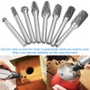 8Pcs Carbide Burr Set Cut Carbide Rotary Burr Set Sturdy
