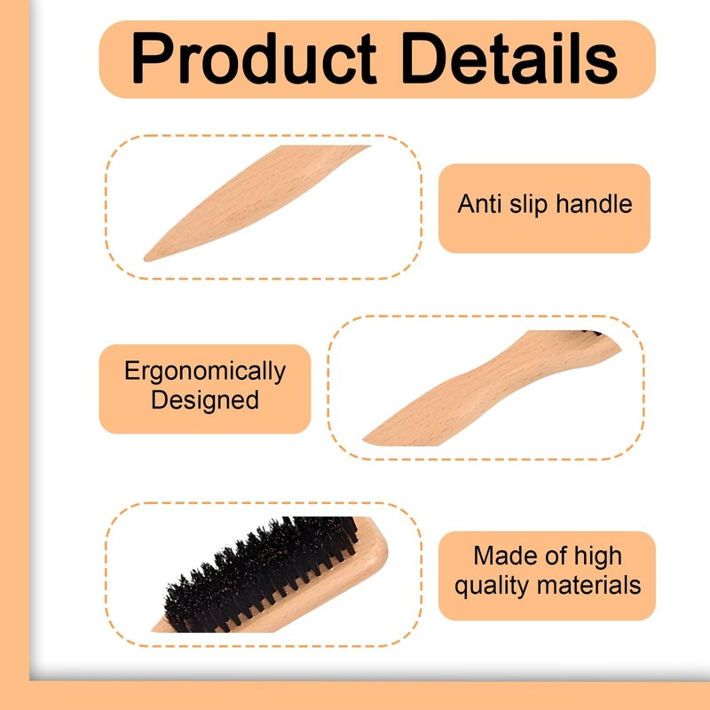 1 PC Back Combing Brushes Slick Back Hair Brush, Smoothing