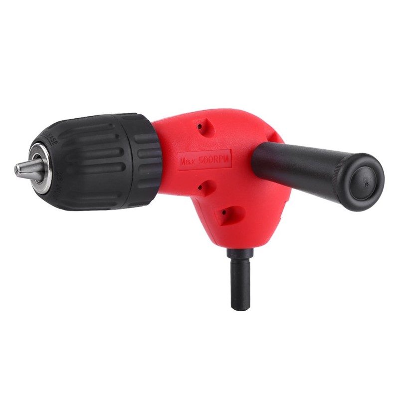 9.5mm Right Angle Adapter 90 Degrees Electric Drill Attachment Round