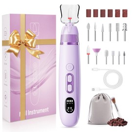 Jianyana Wireless Nail Cutter, 12-in-1 Electric Nail File for Gel Nails 25000 rpm Manicure Set Electric Nail Cutter for Gel Nails for Gel Nails and Acrylic Nails, Nail Shapes, Remove Calluses