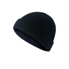 BSLVWG Hat for Men, Unisex Classic Thick Knitted Hat Winter Hat Cuff Winter Hat Skull Cap Stretch Soft Beanie Daily Beanie Hat Gifts for Men / Women / Her / Him / Dad, black