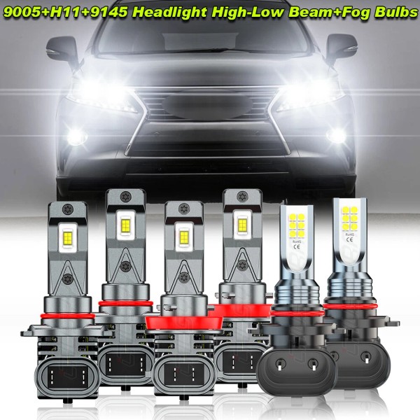 CHUSYYRAY For Lexus RX350 RX400h RX450h 2006-2015 LED Headlight Fog