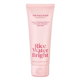 The Face Shop Rice Water Bright - Limpiador Facial en Espuma con Agua de Arroz | Skincare Coreano| Limpieza Profunda, Hidratación y Efecto Glow