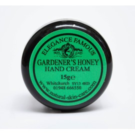 Famous Gardeners Honey Hand Cream 15g Recommended By BBC Gardeners World 2024 Elegance Natural Skin Care MULTI AWARD WINNING Handcream Dry Rough Working Hands Split Fingers Trial Pocket Handbag Size