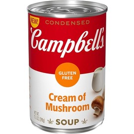 Campbell's Condensed Gluten Free Cream of Mushroom Soup, 10.5 oz Can (Pack of 6)