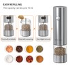 CIRCLE JOY Electric Salt and Pepper Grinder Set Stainless Steel