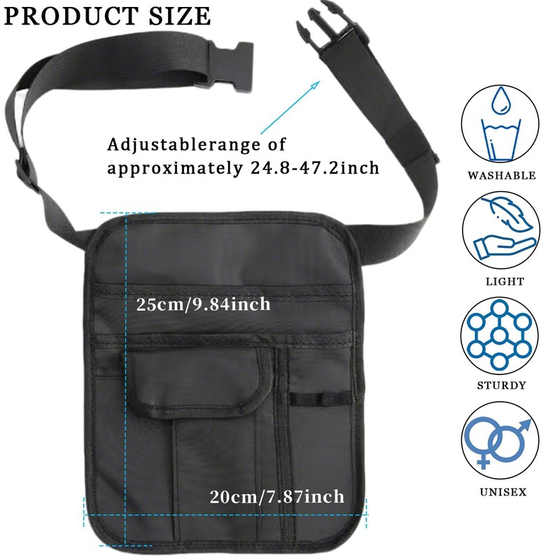 Ulifebetter Server Waist Pouch, Server Apron Accessories Bag, Server Pouch