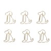 100pcs Dog Shape Paper Clips Improved Slip Resistance Rust Proof