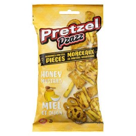 Exclusive Brands Pretzel Pzazz Seasoned Pretzel Pieces, Honey Mustard, 56g/2 oz.,