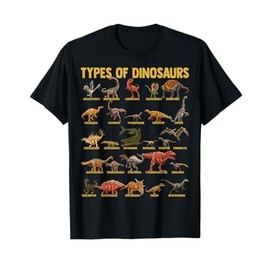 Types Of Dinosaurs - Dino Identification - Rex Dinosaur Type T-Shirt