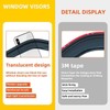 PLDDE Window Visors Compatible with 2020-2024 Hyundai Sonata Front+Rear Smoke