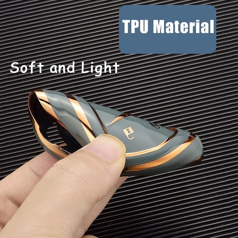 TECART Key Fob Cover Fit for VW Atlas Tiguan Soft