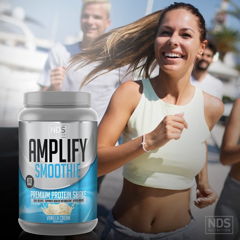 AMPLIFY NDS Nutrition Smoothie Premium Whey Protein Powder Shake with