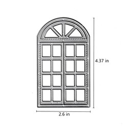 Window Cutting Dies, House Window Die Cuts Metal Embossing Stencils Template Mould for Card Scrapbooking and DIY Craft Album Paper Card Decor