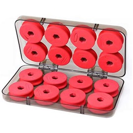 TRHDFW 16pcs Fishing Line Storage Foam Spools, Foam Winding Board, Spools Fly Gear for Organizer Storage Accessories