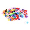 200PCS Pigeons Leg Rings Lightweight Compact Foot Bands Colorful Chicken