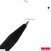 RADIUS O-Second Gel Pens, BLACK, 0.7mm Fine Point, Pack of