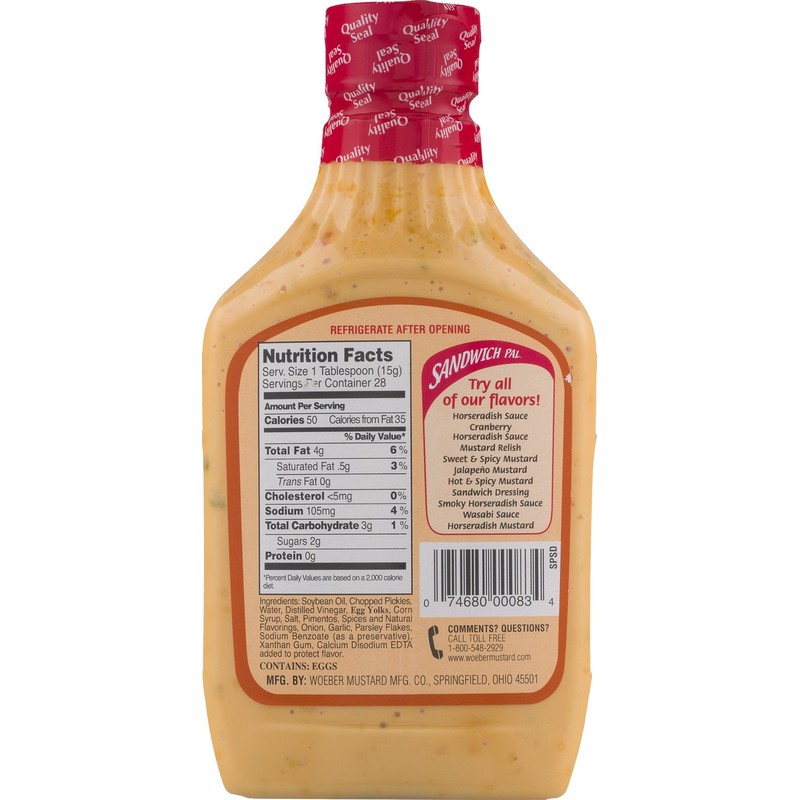 Woeber's Sandwich Pal Sandwich Dressing