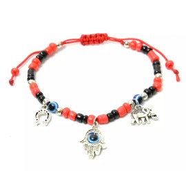 Unbranded 12 Pc Good Luck Bracelets Evil Eye Lot Favors Mal De Hojo Pulseras Hamsa Gift