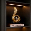 AWNR Modern Gold Statue Decorations Home Living Room Console Table