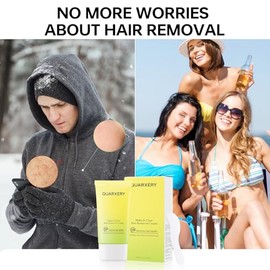 QUARXERY Crema depilatoria corporal para mujeres y hombres, 5-10 minutos sin dolor crema depilatoria para piel sensible con aloe vera calmante y extra
