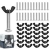 Pet Carrier Fasteners Kennel Replacement M6 Bolts and Butterfly Nuts