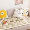 vctops Bohemian Patchwork Sofa Cover Cotton Quilted Couch Cover Floor