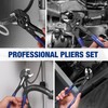 WORKPRO 2-Piece 7-Inch Pliers Wrench & 10-Inch Groove Joint Pliers