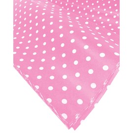 Paquete Flexicore | Papel de seda con lunares blancos y negros | Tamaño: 15 x 20 pulgadas | Cantidad: 10 hojas | Manualidades de bricolaje, fiestas, decoraciones, lunares rosado claro, 100 láminas, 1