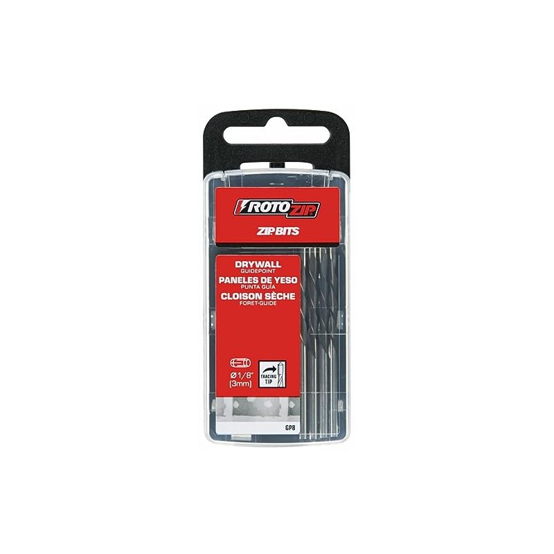 RotoZip Roto-Zip 1/8" Guide Point Drywall Router Bits for Cutout