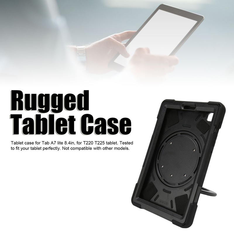 Tablet Shockproof Case Tablet Protective Shell with Hand Strap Stand