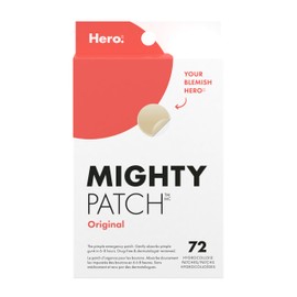 Hero Mighty Patch Original from Hero Cosmetics - Hydrocolloid Pimple Patch, Nightime blemish patch, wake up to clearer looking skin, suitable for sensitive skin (72 Count)