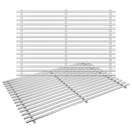 7639 Grill Grates for Weber Spirit I & II 300 Series, Spirit E/S 310 320, 304 Stainless Steel, Cooking Grates for Genesis Silver B/C, Genesis Gold B/C, Genesis Platinum B/C, 7638, 65906, 17.3", 2 Pack