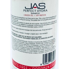JAS Perfect Hydra Anti-breakage Shampoo & Conditioner 16 oz, Hydrating Mist 8 oz with Linseed Oil + Soy Protein "Free Starry Sexy Kiss Lip Plumping 10 Ml“
