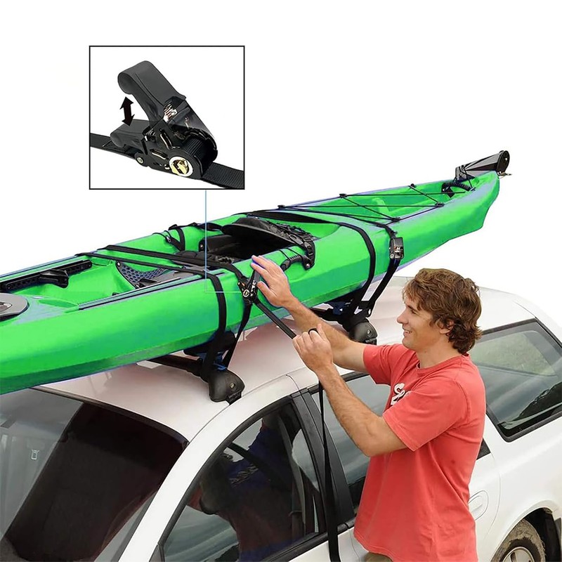 Endless Ratchet Tie Down Straps, 2Pcs Adjustable Heavy Duty Cargo