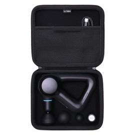 LTGEM Massage Case Compatible with TheraGun Prime G5 / G4 Tissue Therapy Massage Gun/Neck/Back/Leg/Shoulder Electric Percussion Massage Gun - Travel Protective Carrying Storage Bag, Black(Case Only)