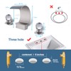 BANGPU Bathroom Sink Faucet 3 Hole Widespread Waterfall Bathroom Faucets