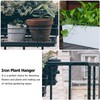Kisangel 1 Pair Planter Box Brackets Flower Box Hanging Brackets