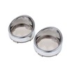 HDBUBALUS 4pcs Turn Signal Lens Cover for Harley Dyna Softail